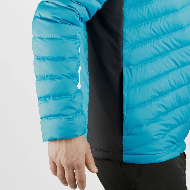 Turquoise Salomon Essential Xwarm Down Men's Insulated Jackets | IE UJ5471